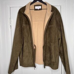 Calvin Klein Suede/Sherpa Jacket